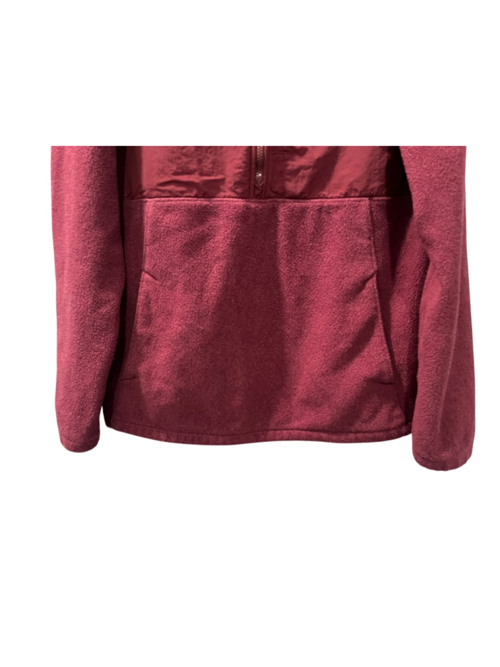 The North Face Tundra RTO 1/2 Zip Fleece Pullover Burgundy Maroon Women's Size L - Picture 5 of 9